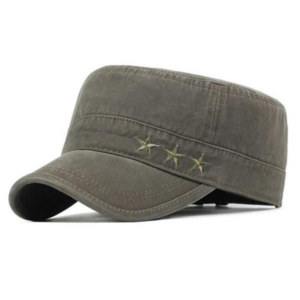 Full Colored Unisex Mens Army Style Hats With Cotton Poly Sweatband 9cm Visor Length
