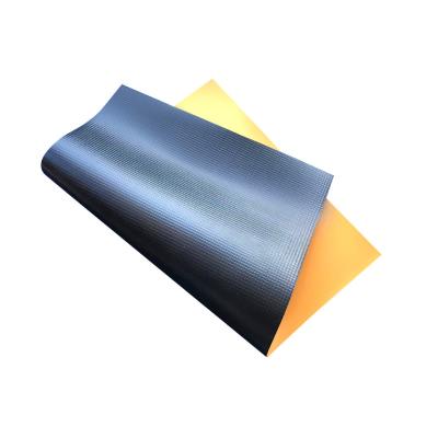 730gsm One Side Black PVC Industrial Tarpaulin Fabric For Flexible Vinyl Duct