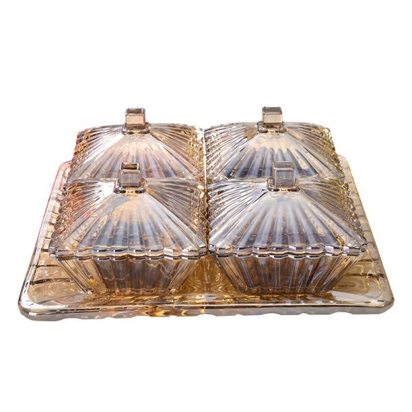 Supermarket Dessert Chocolate Candy Glass Split Trays