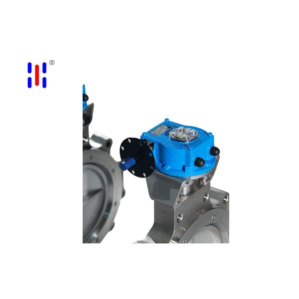 Double Eccentric Soft Seal Butterfly Valves For Fine Chemical Solvent Piping 316L