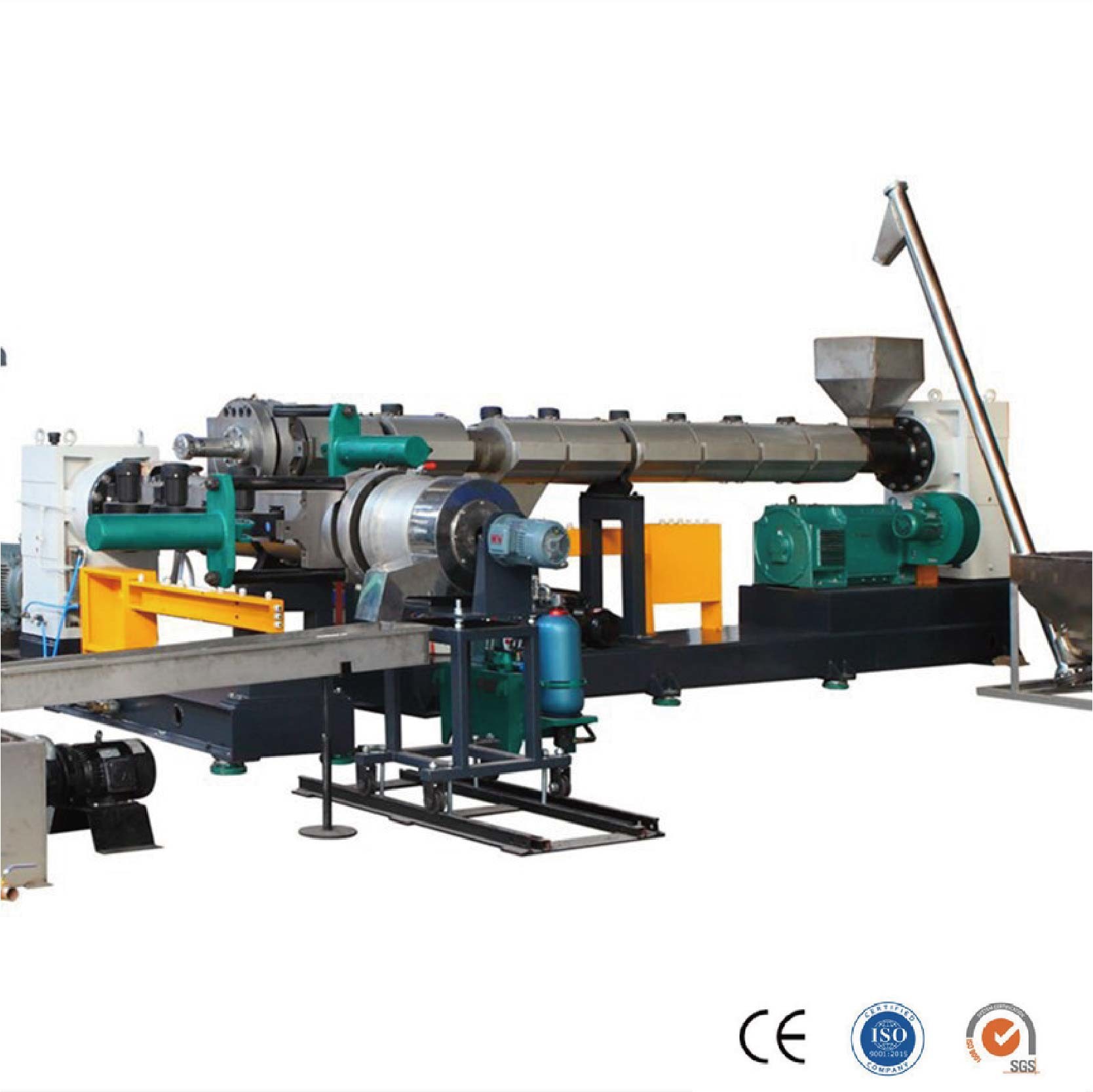Отходы TY HDPE/PE/PP LDPE PP PE PS Одновинтовая гранулирующая экструдерная гранулирующая линия