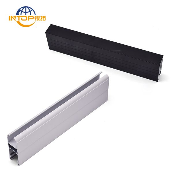 Powder Coating Black Low Gloss 10 Years Warranty Window Aluminium Profile