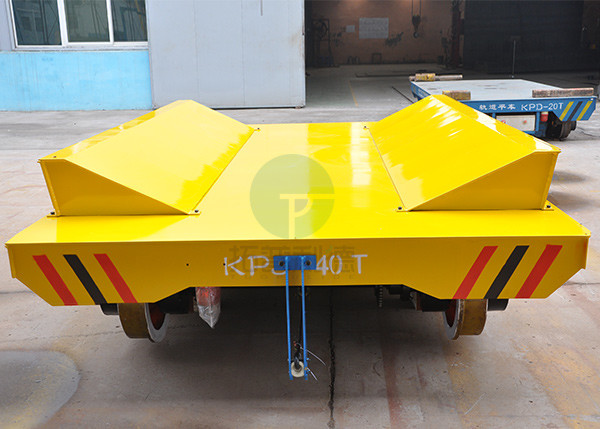 Electric Factory V-Deck Frame Rail Transfer Coil Car 20 Ton Capacity