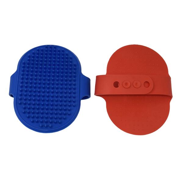 Brosse de bain pour animaux de compagnie, massage doux, élimine les poils détachés, convient aux chiens et aux chats