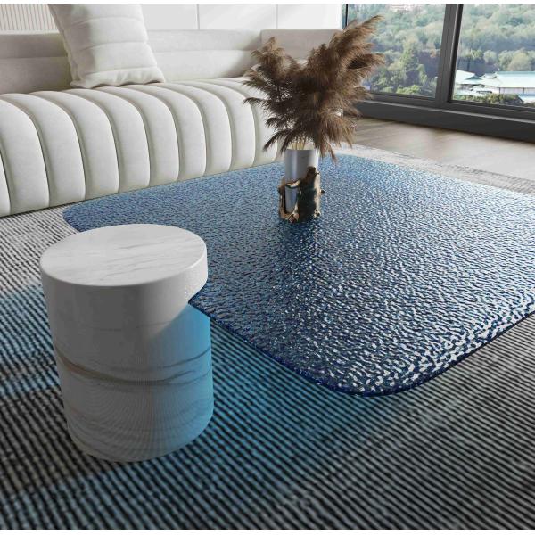 Стиль светлого роскошного мраморного круглого верхнего сегмента комнаты прожития журнального стола творческого дизайнерский