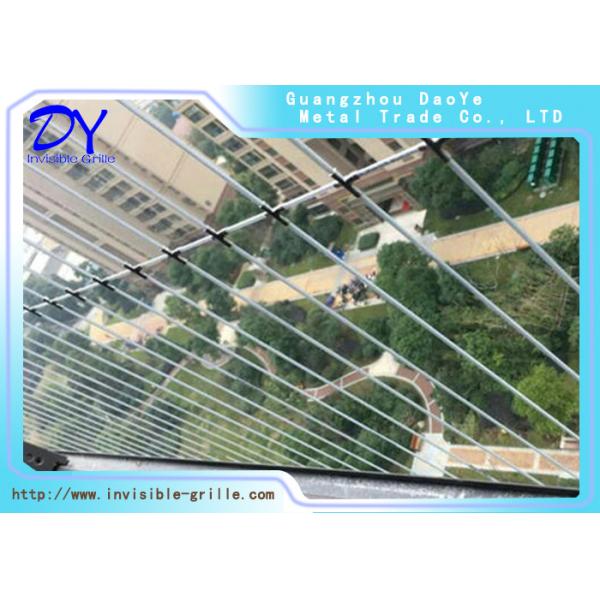 Customized Invisible Safety Grill Utilizing Wire Construction 12 plus 1 Balconies Safety