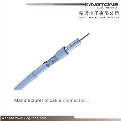 67% AL Braid Tri-Shield RG59 Coaxial Cable 20 AWG CCS CMR Rated PVC for CATV