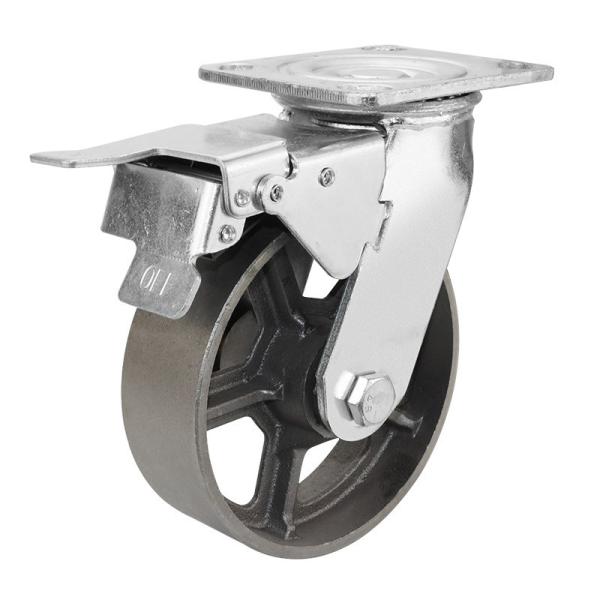 Industrial 50mm Thickness Heavy Duty All Iron Steel Swivel Caster Wheel 4 5 6 8inch