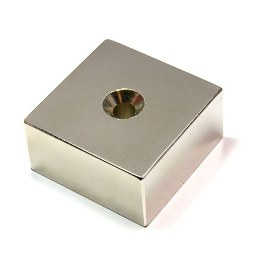 Powerful NdFeB Block Rectangular Magnets With Countersink Holes For Fixture