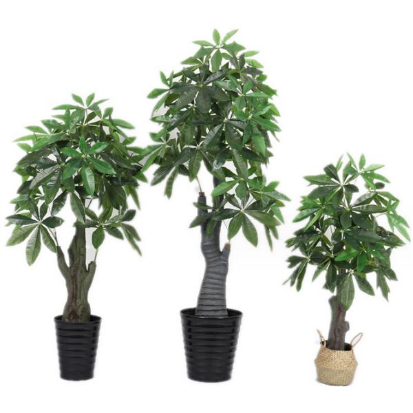 Decoración interior del Office Home de las plantas del árbol del árbol falso en conserva artificial del dinero