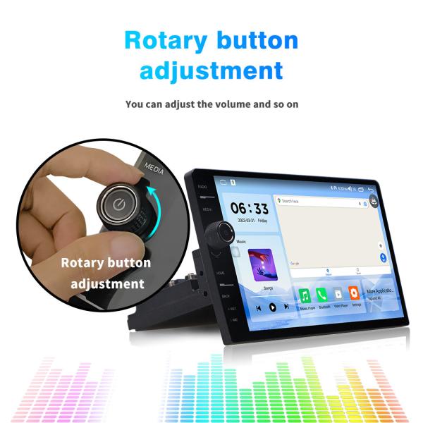 3G/4G Sim Card Connection Universal 9 QELD Car Radio with Apple Carplay and Android Auto