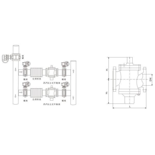 Air Conditioning Fire Fighting Valves Self Flow Control Non Corrosive Media