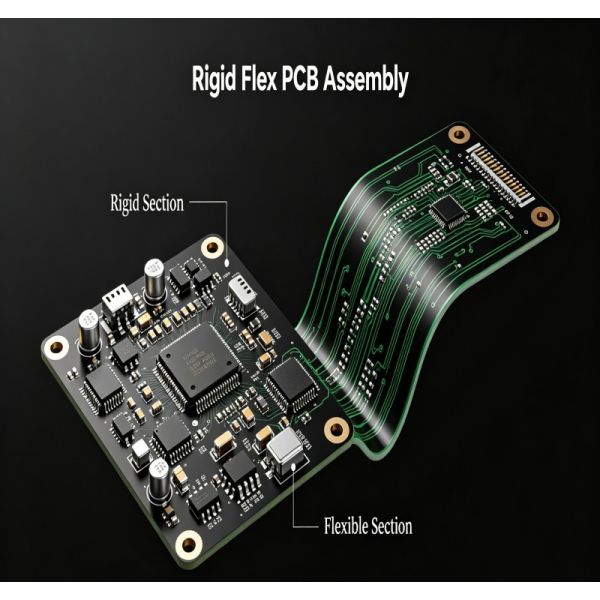 40 To 125 Degrees Celsius Rigid Flexible Pcb Assembly 2 To 20 Layers For Multilayer Circuits