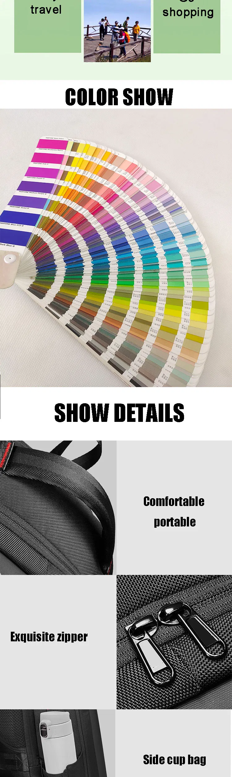 EVA Hard Shell Laptop Backpack 17 Inch Waterproof 1.25kg