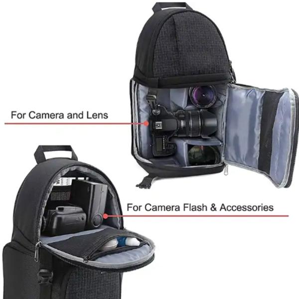 Multi-functional Shockproof Photography Camera Soft Messenger with Tripod Holder Portable Camera Sling Bag