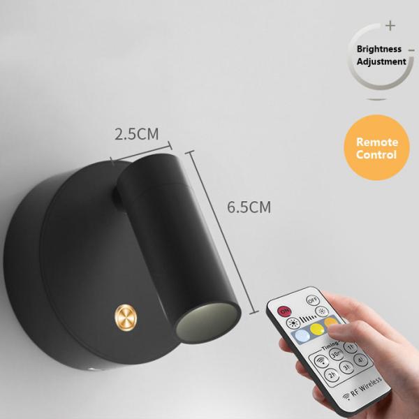 Ac Abs Battery LED Wall Lamp 2w For Charging No Wire Connection 24lm Brightess