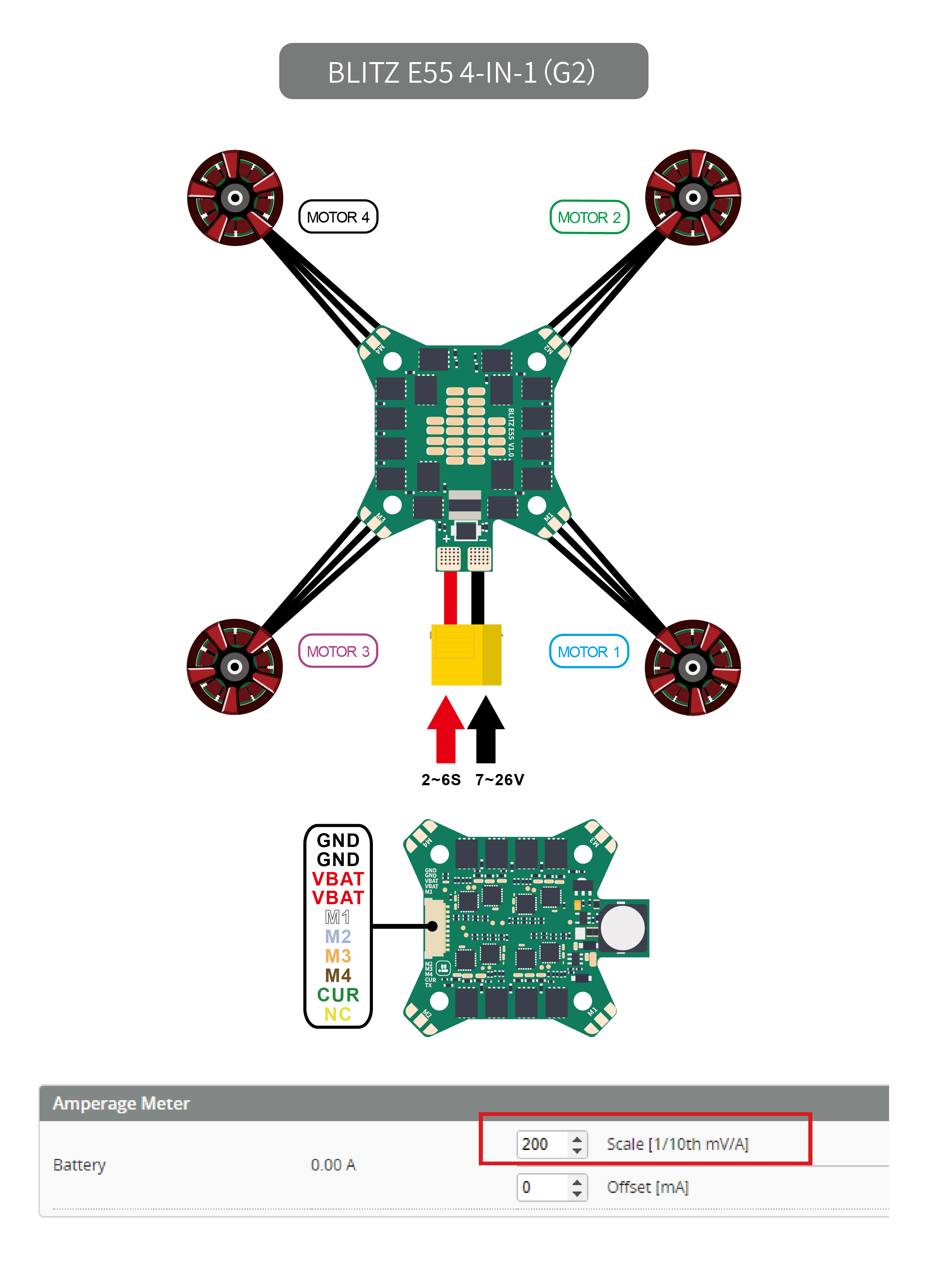 New IFlight F7+ E55 4-IN-1 Brushless Esc FPV Stack Parts STM32 F722 Flight A ESC 2-6S For Uav Fpv Drone