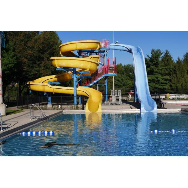 Theme Park Rides Water Games Outdoor Games Fiberglass Swimming Pool Slides Set for Kids