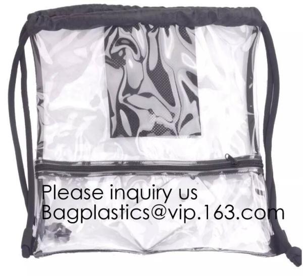 Drawstring Bags, Waterproof Small Clear Bag For Stadium Colleges Sport Event Work Concert Security Approved