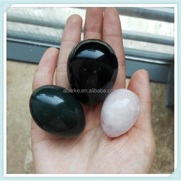Regional Feature Carved Obsidian Nephrite Rose Quartz Natural Jade Eggs Polished Yoni Eggs Gemstone