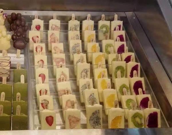 24 Gauge SS 304 Gelato Ice Cream Display Freezer 20 Pans