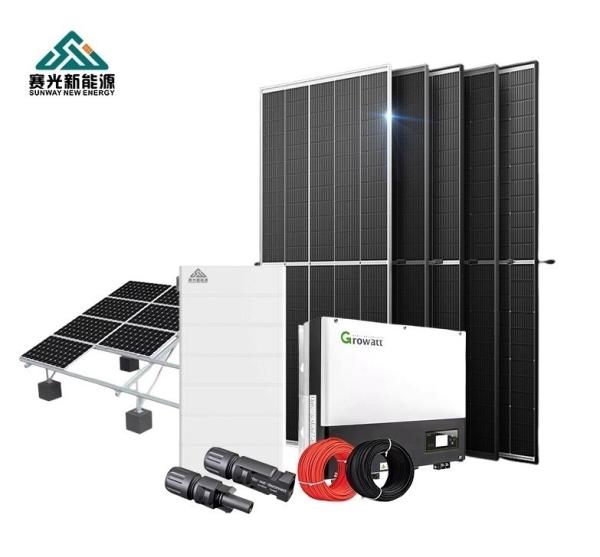 Système solaire hybride complet avec contrôleur MPPT