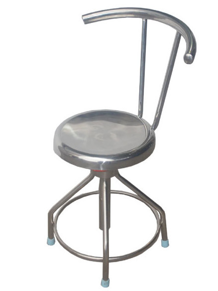 Hospital Clinic Stainless Steel Height Adjustable Doctor Stool