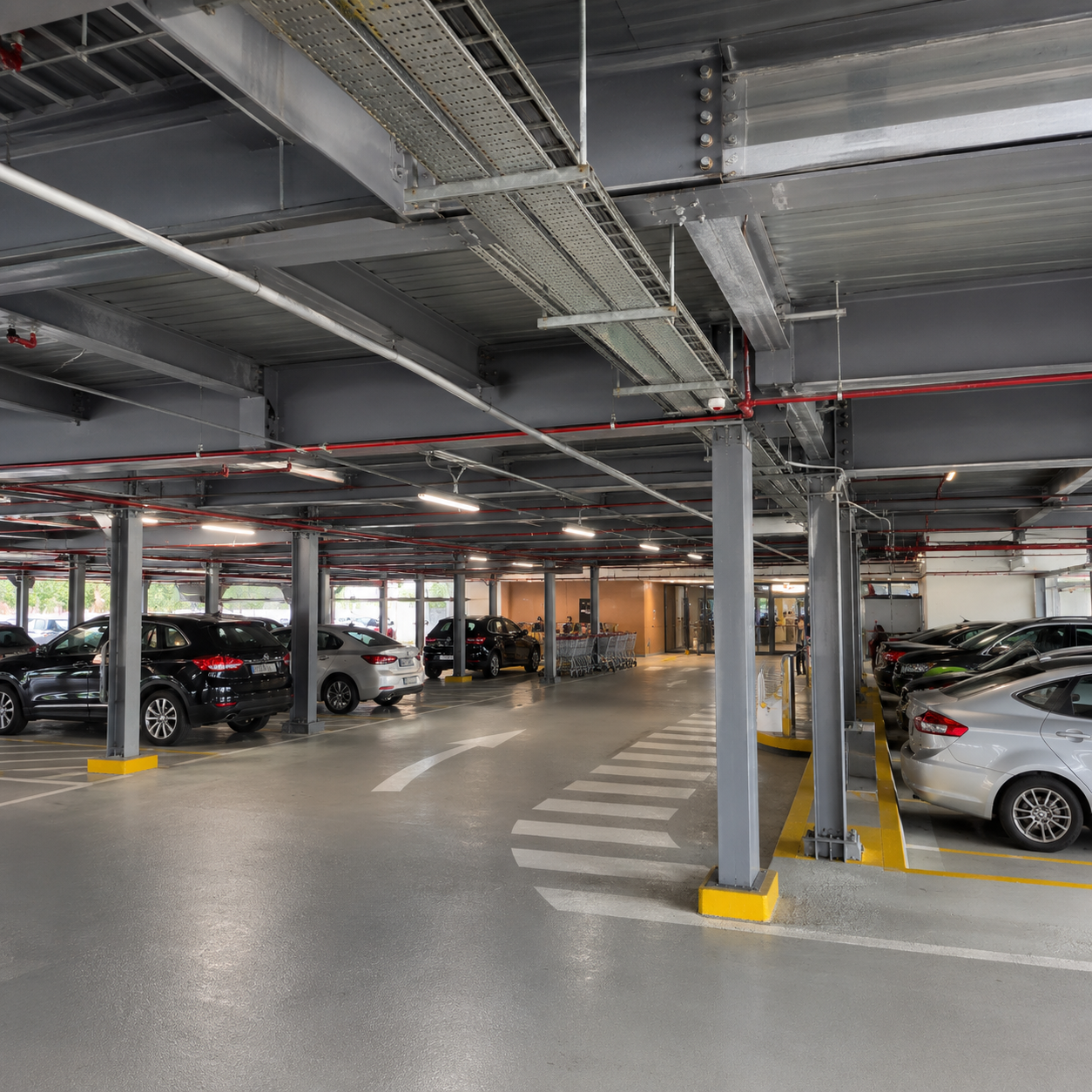 Commercial & Logistics Steel Structure Car Parking High Capacity & Fast Deployment