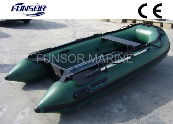 Durable Inflatable Fishing Sea Kayak 4 Persons Inflatable Boat Blue color 3.2m length