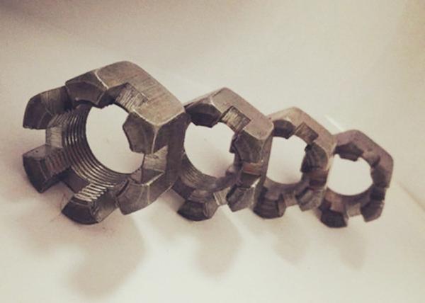 M20 X 1.5 Hexagon Slotted Nut Surface Untreated Ro Automotive Industry