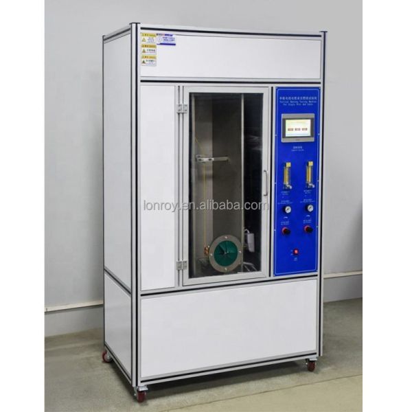 EN 50265 IEC 60332 Touch Screen Single Wire Vertical Combustion Testing Machine Single Cables Combustion Resistance Tester