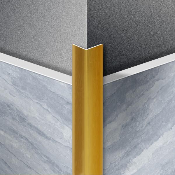 90 Degree Convex External Corner Line Tile Trim Made Of PVC Aluminum Alloy SS