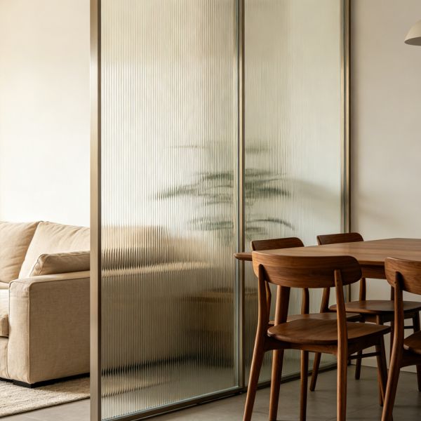 Reeded Window Film | Fluted Privacy Glass Film | PET Decorative Glass Film