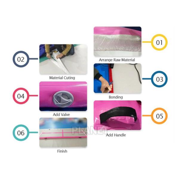 воздуха гимнастики стежком падения 10ft след материального раздувного рушась