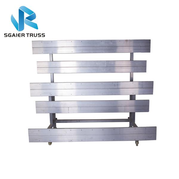 Sgaier Truss Aluminum 4 Row Aluminum Bleachers Temporary Folding Tribune