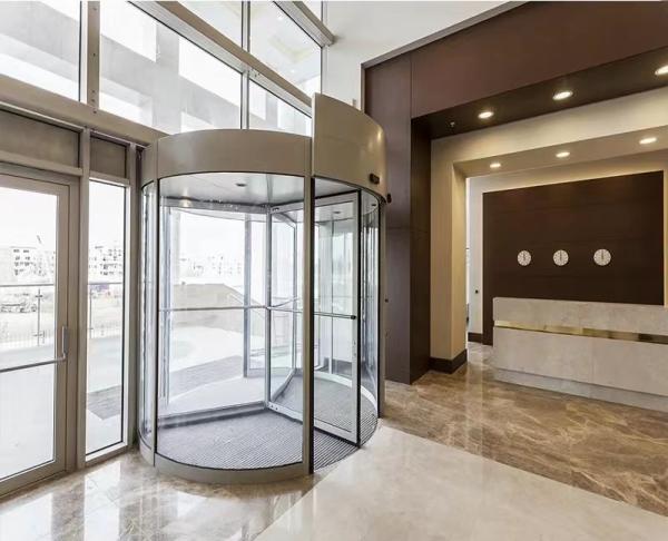 Convenient and Secure Automatic Revolving Door for Commercial Buildings