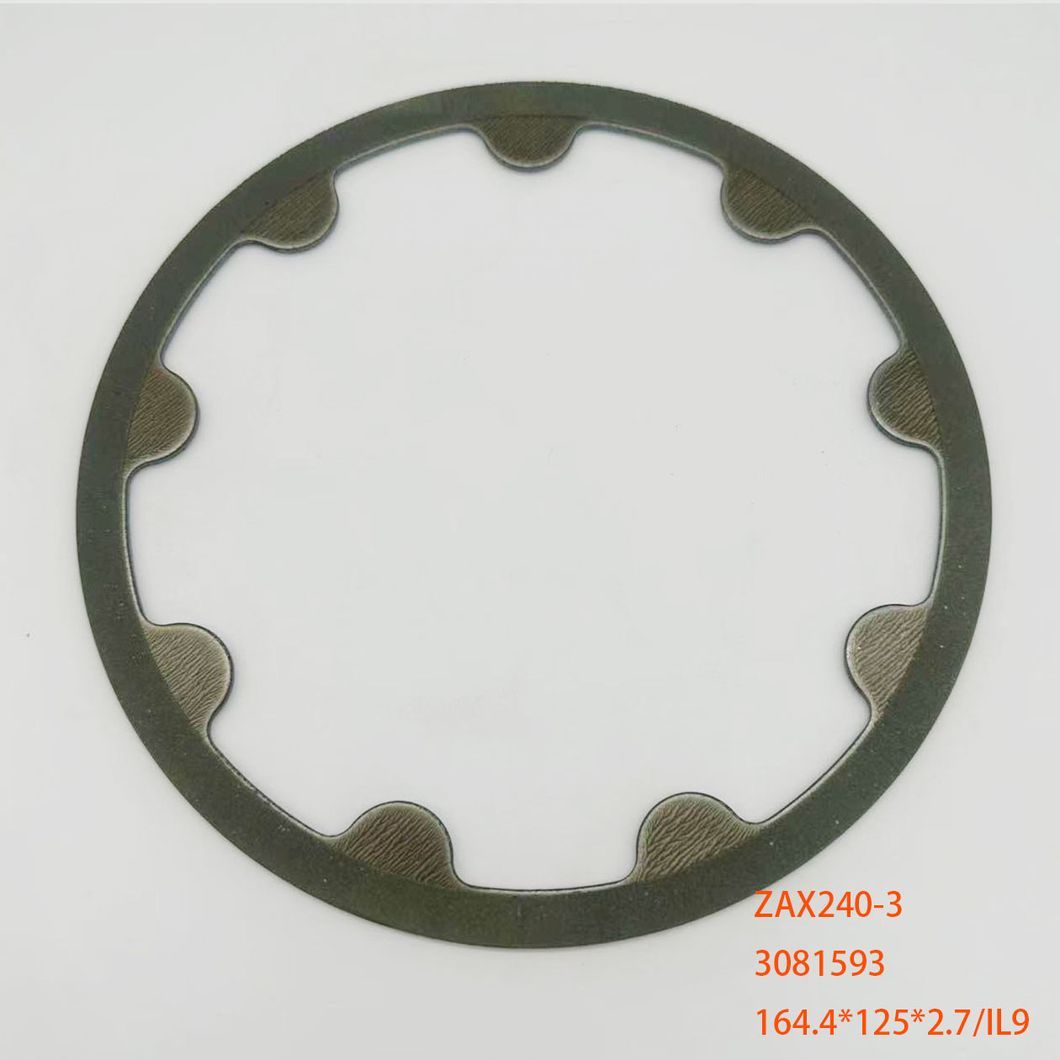 3081593 Paper Base Friction Plate 164.4×125×2.7 ZAX240‑3 EX200‑6 Excavator Turn Round Spare Parts