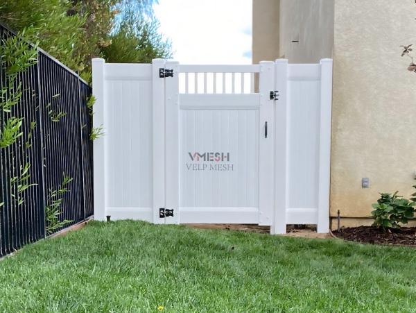 Panneau de clôture de protection de la vie privée en PVC 6x8ft blanc sans entretien