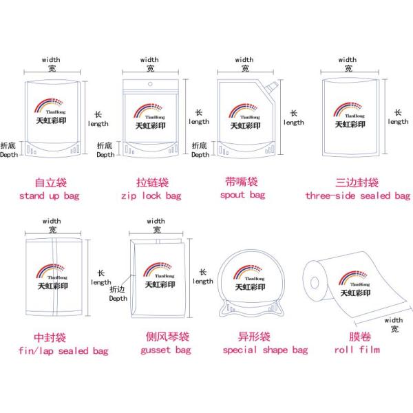 Логотип клиента BOPP пищевые пластиковые пленки для ламинирования пакетов