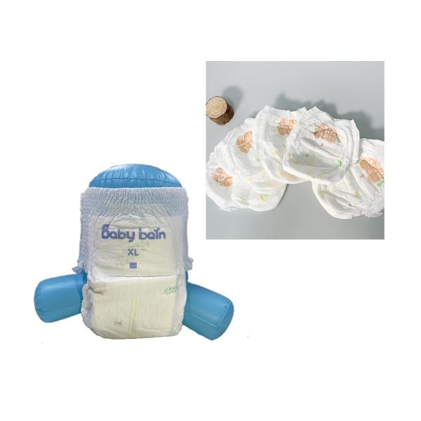 Non Woven Fabrics Pull Up Baby Diaper Disposable With 360° Elastic Waistband