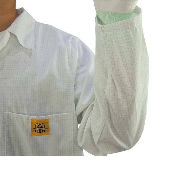 Dust Proof 100D 98% Cotton Antistatic Coveralls ESD Smock