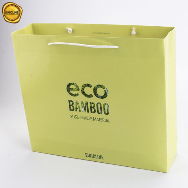 Saco de compras de bambu feito sob encomenda de Sugar Cane Paper Bag Eco Friendly do saco de papel de Eco