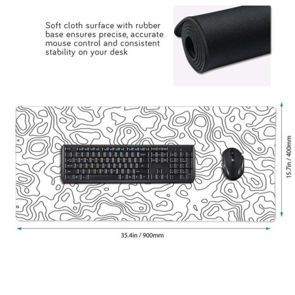 Large Size XXL XXXL Custom Logo Waterproof Computer Keyboard MousePads for Extended Gaming