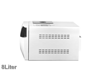 Benchtop 8 Liter Laboratory Autoclave Sterilizer Class B White Color