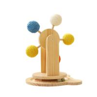 Solid Wood Cat Scratch Wear-resistant Shavings Big Turntable Pet Toys Cat Toy