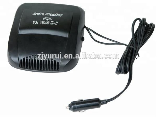 Chauffage de ventilateur en plastique noir avec certification CE ROHS