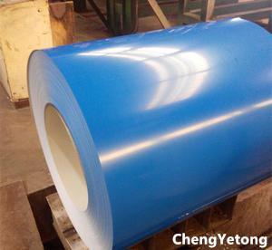 PU Coating  Corrugated Steel Roofing Sheets , Exhibition Pavilion Color Coated Profile Sheet