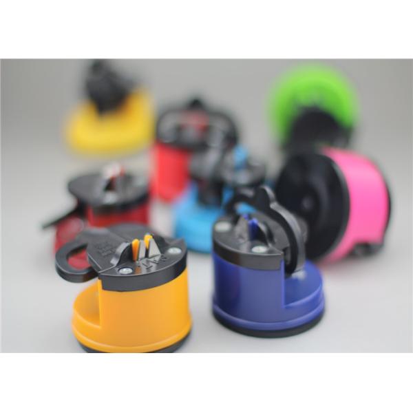 Sacapuntas de cuchillo redondos plásticos de la cocina de la seguridad, sacapuntas de cuchillo de bolsillo