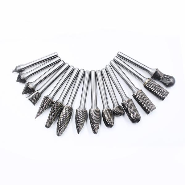 Long Shank 10 Pieces of Tungsten Carbide Burr 1/4 Inch Tool Long Drill Bit for Metal Grinding Carbide Burr Manufacturer