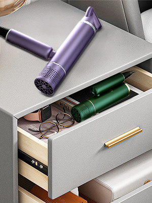 1600W Powerful Blow Dryer , Foldable Travel Hair Dryer With Styling Nozzle Diffuser